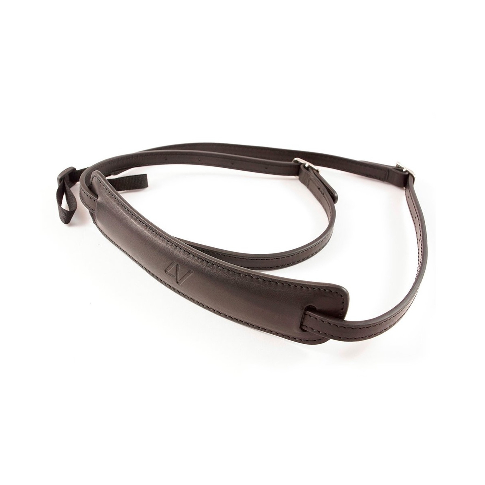 4V Design Lusso Tuscany Leather Medium Handmade Leather Camera Strap Fit brown/brown (K)