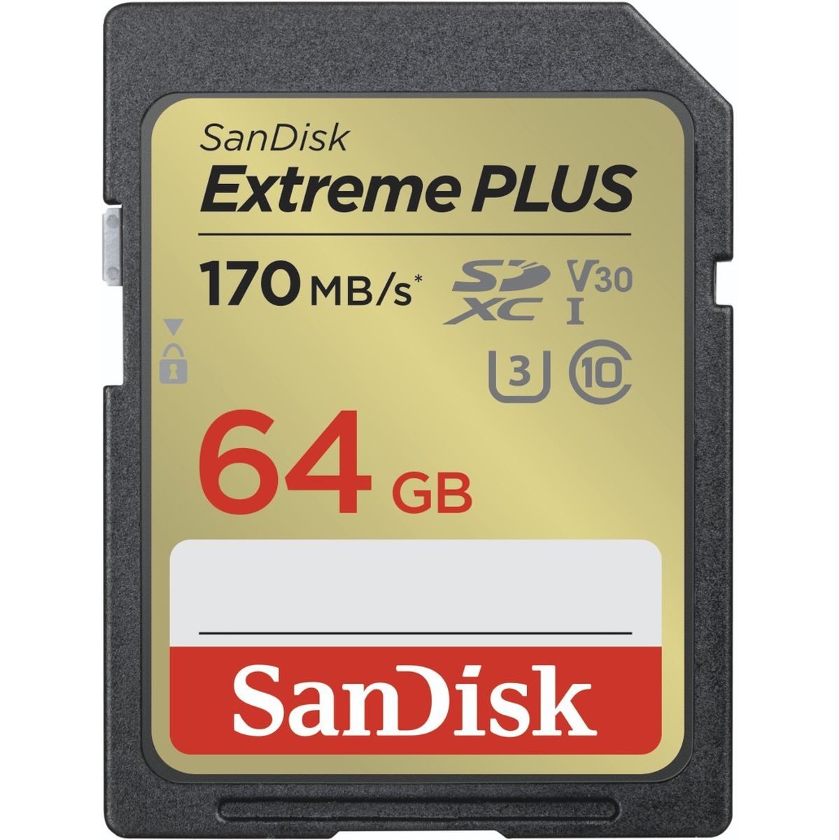 SanDisk Extreme PLUS SDXC 170 MB/s UHS-I U3 Class10 64GB