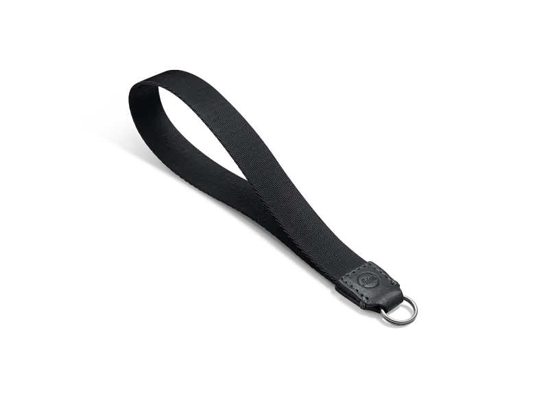 Leica Handschlaufe, Textil, Leder - Schwarz