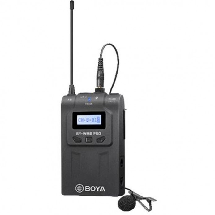 Émetteur radio UHF BOYA BY-TX8 Pro avec microphone cravate – Extension pour les systèmes BY-WM8 Pro