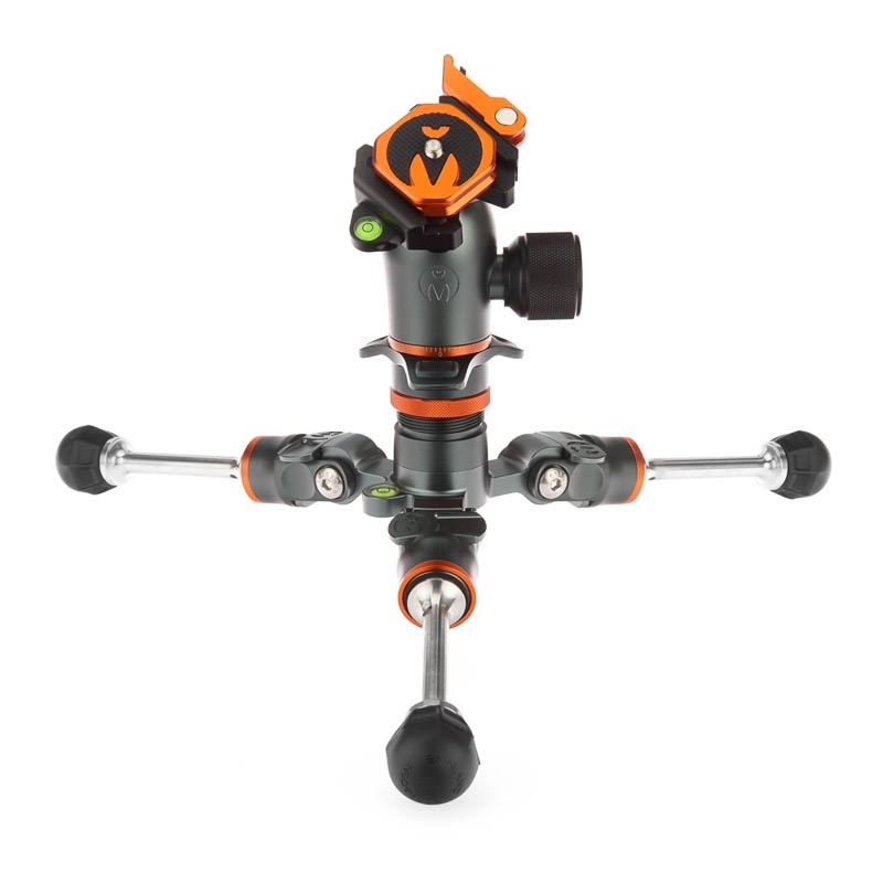 Trépied 3 Legged Thing Pro 2.0 Leo Carbon + AirHedPro LV Grey