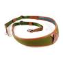 4V Design Large Neck Strap ALA - Ring Fit - Canvas, Tuscany Leather - green/brown (K)