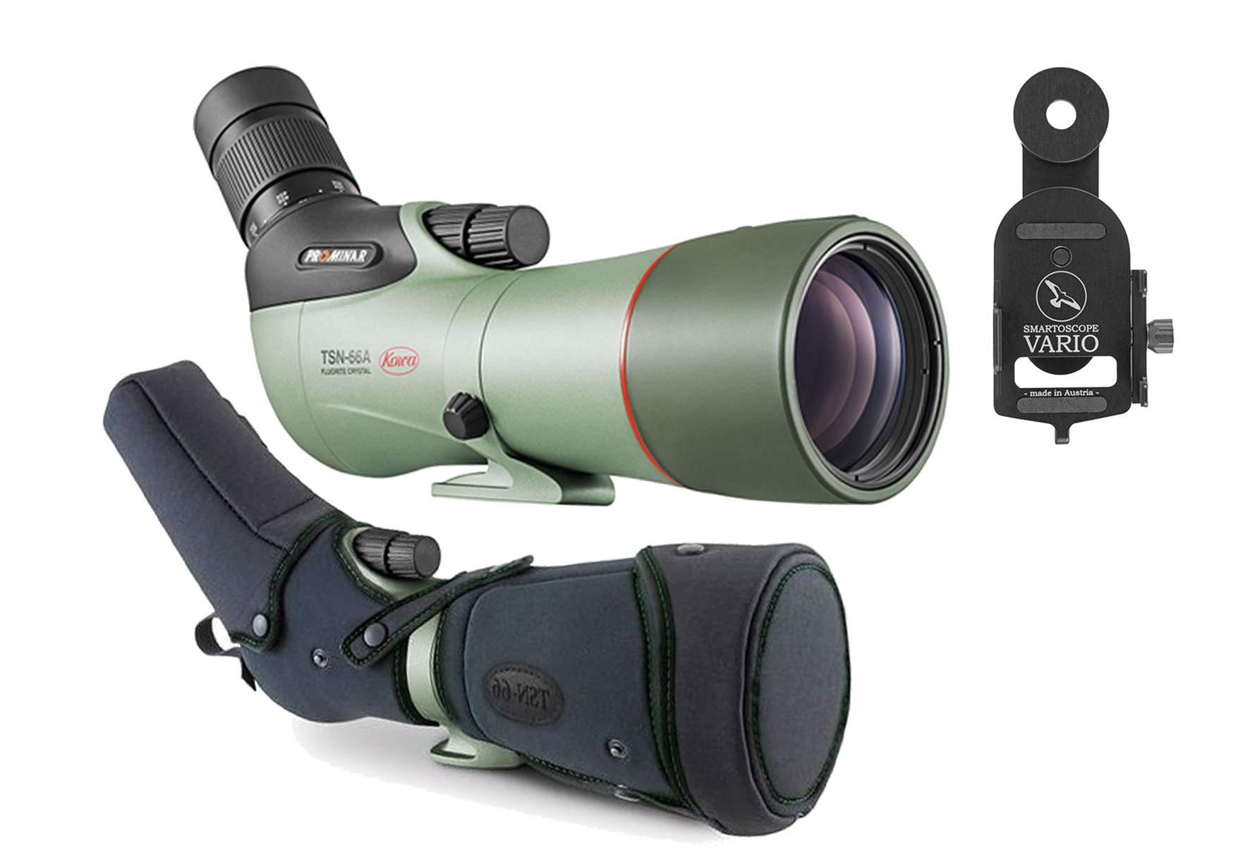 Kowa Spektiv TSN-66A PROMINAR 25-60x66 Travel-Kit (inkl. Tasche + Vario Scope Adapter)