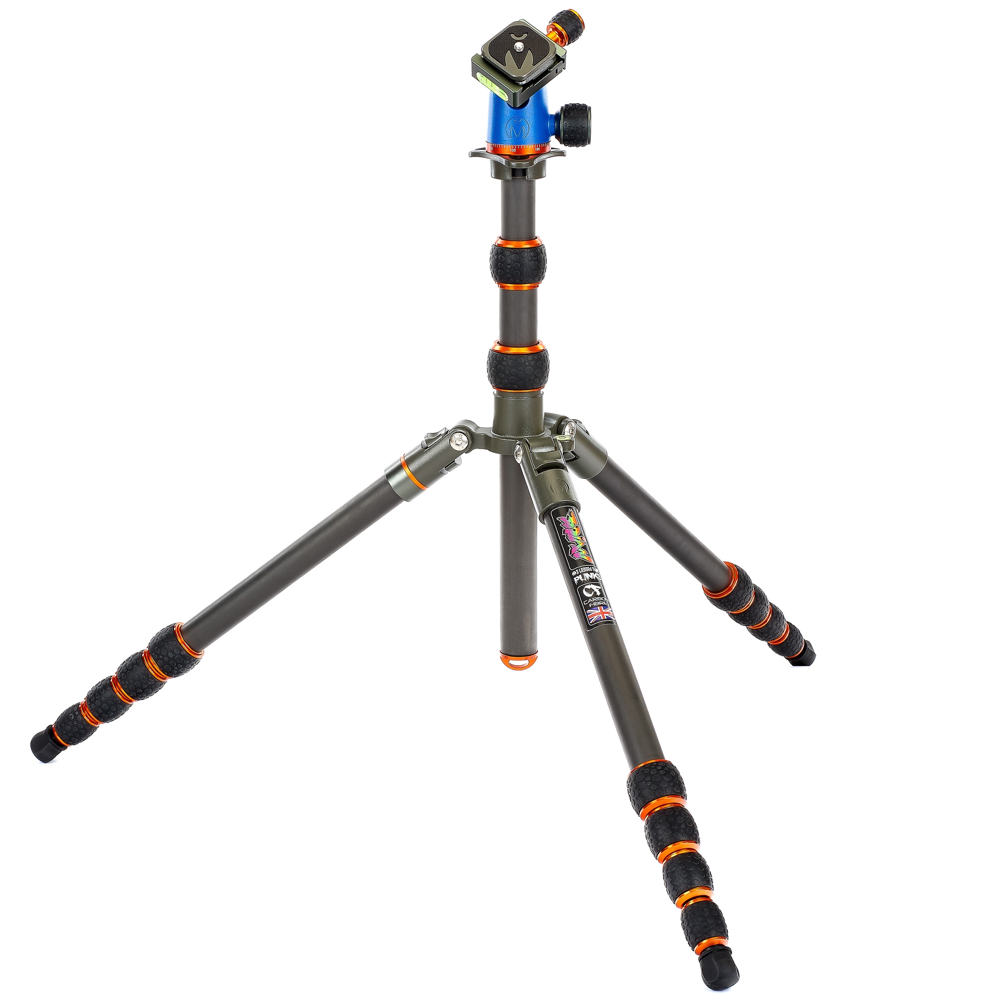 Trépied de voyage 3 Legged Thing Punks Anarchy Brian &amp; AirHed Neo, 187 cm, noir, en carbone