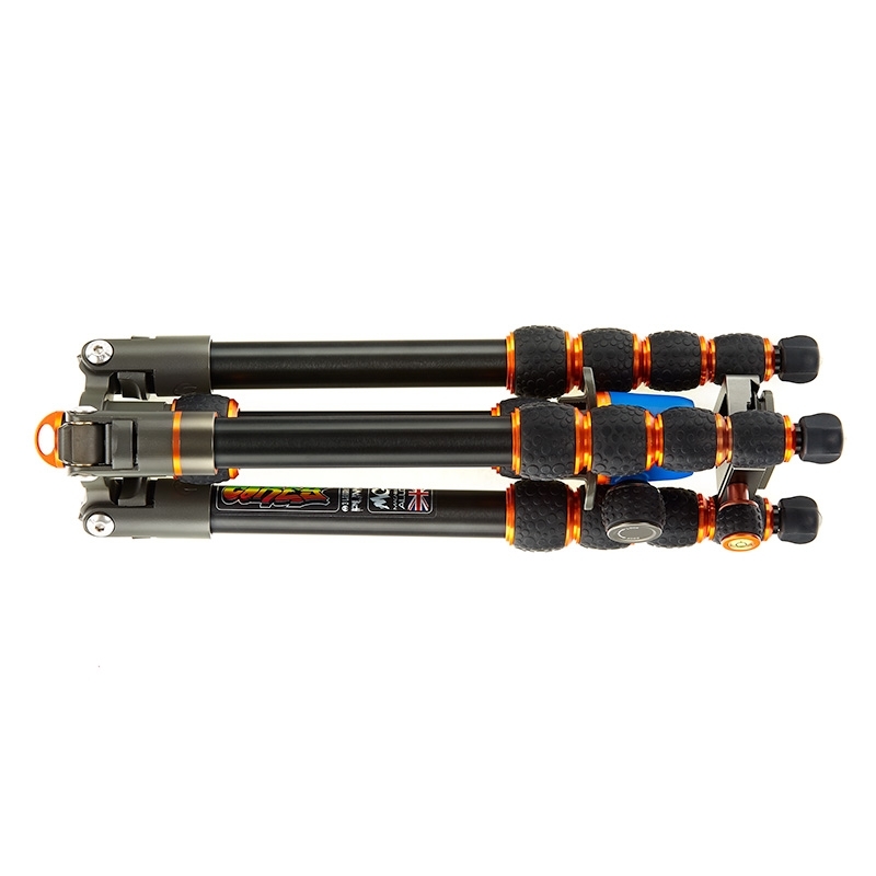 Trépied de voyage compact « Punks Corey » de 3 Legged Thing en aluminium avec rotule AirHed Neo, monopode inclus