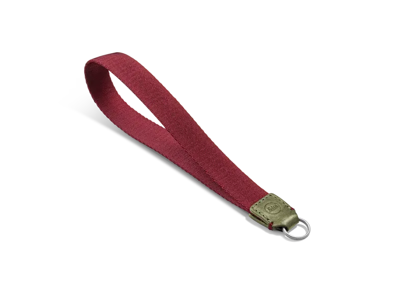 Leica Handschlaufe, Textil, Leder - Olive/Burgundy