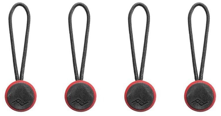 Boucle d'ancrage Peak Design Micro Anchor 4x, noir et rouge – par exemple pour les modèles Leash, Cuff, Slide, Slide Lite ou Clutch
