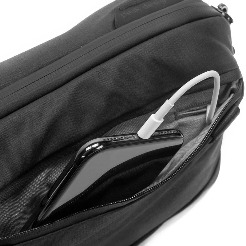 Peak Design Tech Pouch - Noir - Pochette de rangement pour smartphones, câbles, etc.
