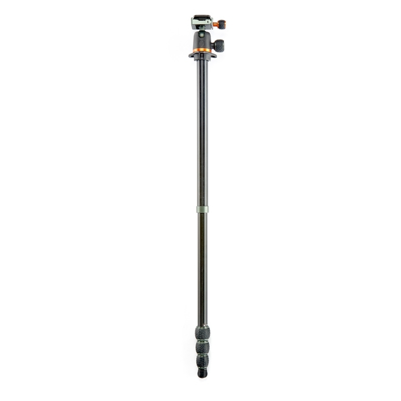 Trépied de voyage polyvalent « Punks Anarchy Travis » de 3 Legged Thing en aluminium avec rotule AirHed Neo noire, monopode inclus