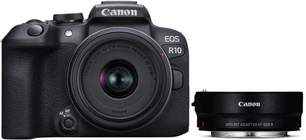 Canon EOS R10 mit EF EOS R Adapter
