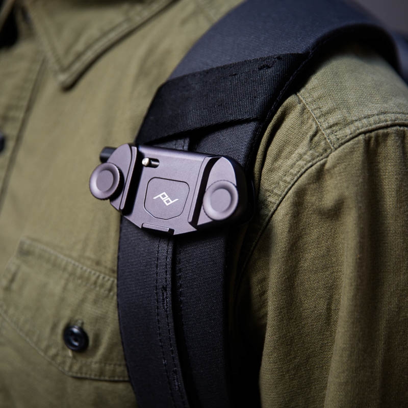 Peak Design Capture Clip v3 Noir - Clip permettant de porter des appareils photo reflex numériques (DSLR) ou hybrides (DSLM) sur des sangles ou des ceintures