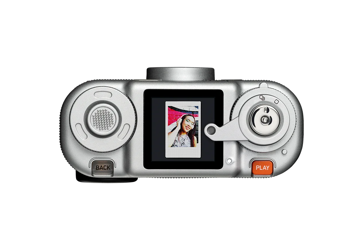 FUJIFILM instax Pal 2 Weiß – kompakte Digitalkamera mit optischem Sucher