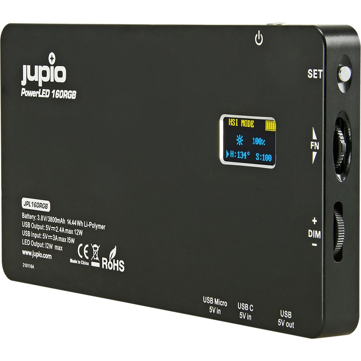 Jupio PowerLED 160 RGB