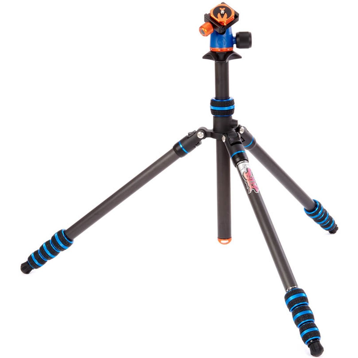 Trépied de voyage 3 Legged Thing Punks Anarchy Brian &amp; AirHed Neo, 187 cm, noir, en carbone