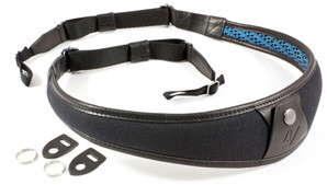 4V Design Large Neck Strap ALA - Univ. Fit Kit - Canvas, Tuscany Leather - black/black (K)