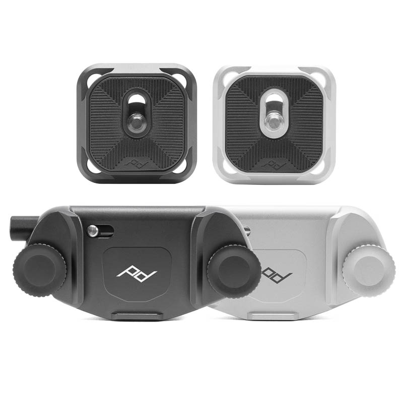 Peak Design Capture Clip v3 avec plaque standard - Argent - Clip pour appareil photo