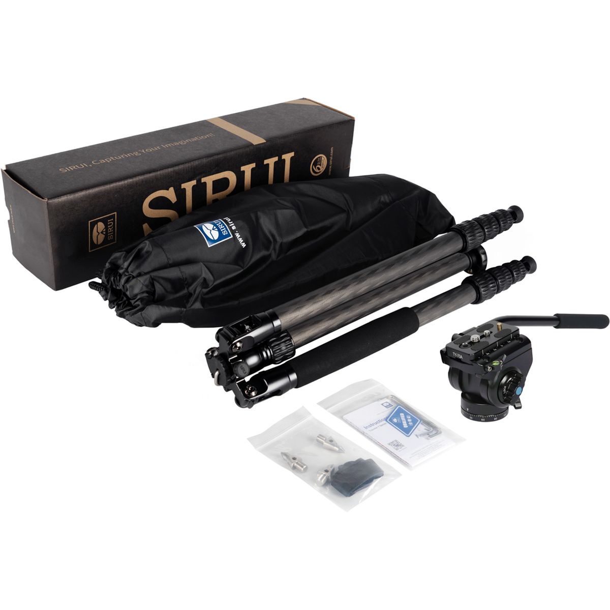SIRUI Traveler VC Carbon Reisestativ mit VA-5 Videokopf