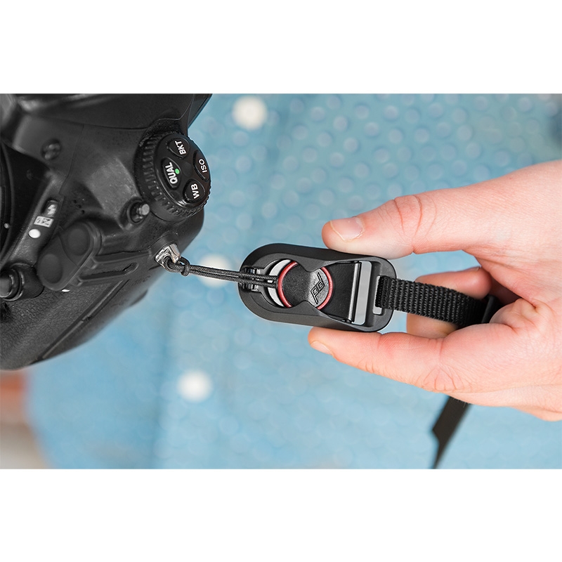 Boucle d'ancrage Peak Design Micro Anchor 4x, noir et rouge – par exemple pour les modèles Leash, Cuff, Slide, Slide Lite ou Clutch