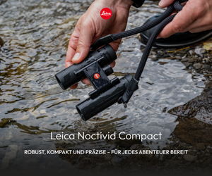 LEICA NOCTIVID COMPACT 8x25 (schwarz, gummiert) inkl. Premium Reinigungsset