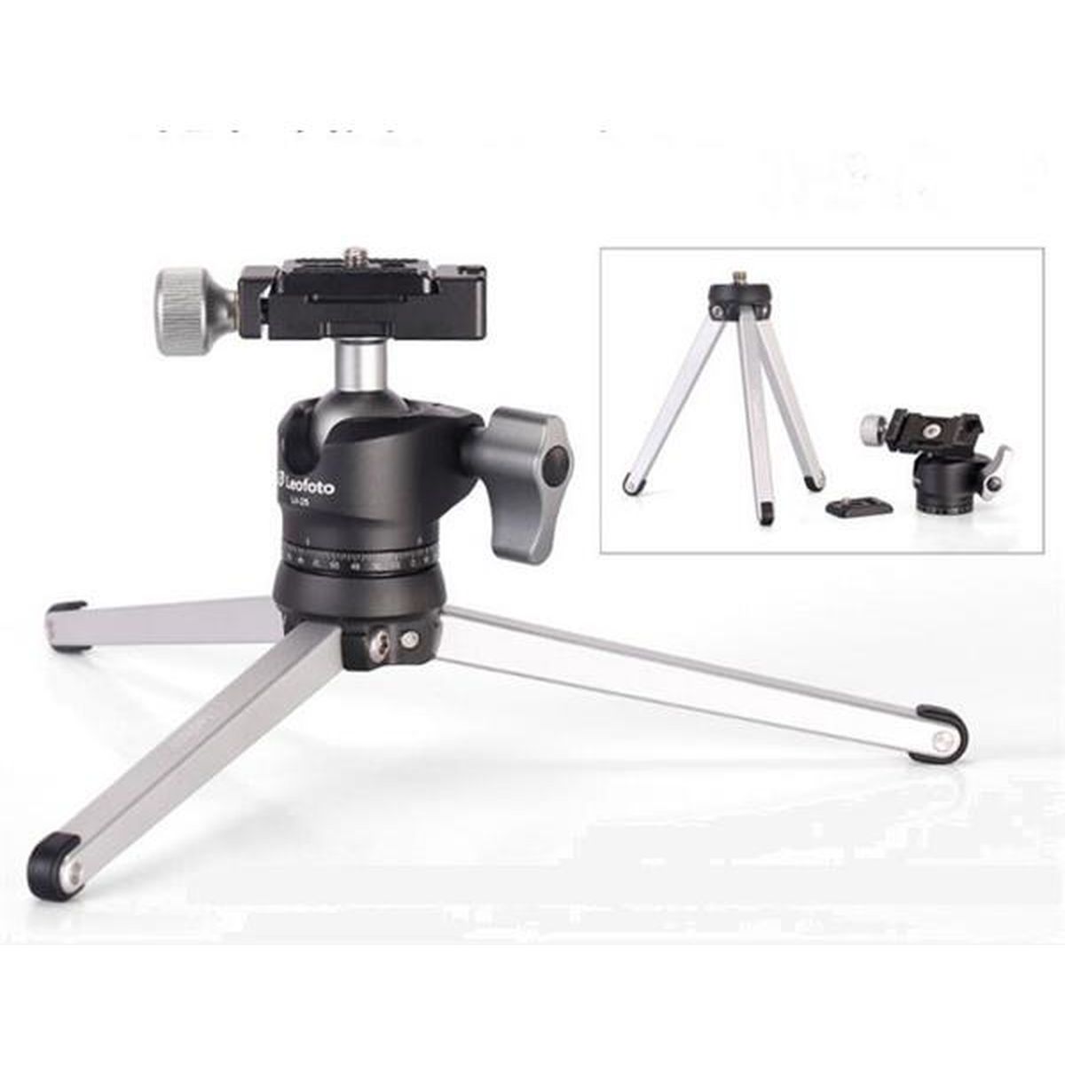 Leofoto Pocket Mini Tripod MT-01 + Ball Head LH-25