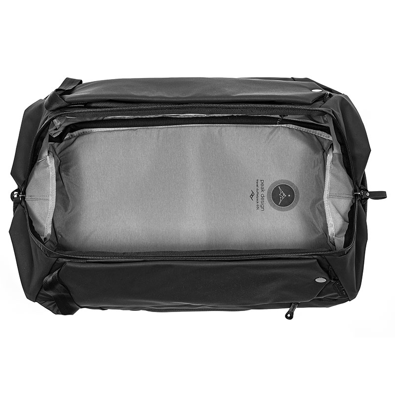 Sac de voyage Peak Design Travel Duffelpack 65 L avec bretelles de sac à dos - Noir