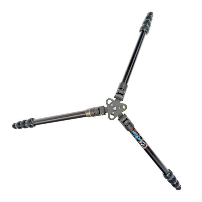 Trépied de voyage polyvalent « Punks Anarchy Travis » de 3 Legged Thing en aluminium avec rotule AirHed Neo noire, monopode inclus