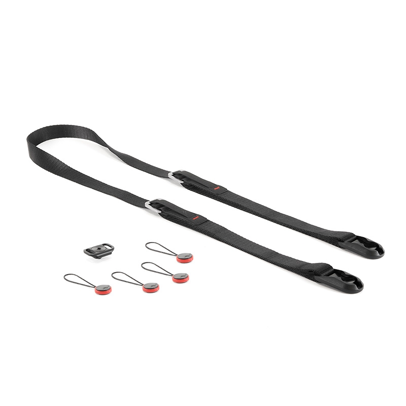 Peak Design Leash Black - Sangle multifonctionnelle pour appareils photo hybrides, reflex d'entrée de gamme, etc.