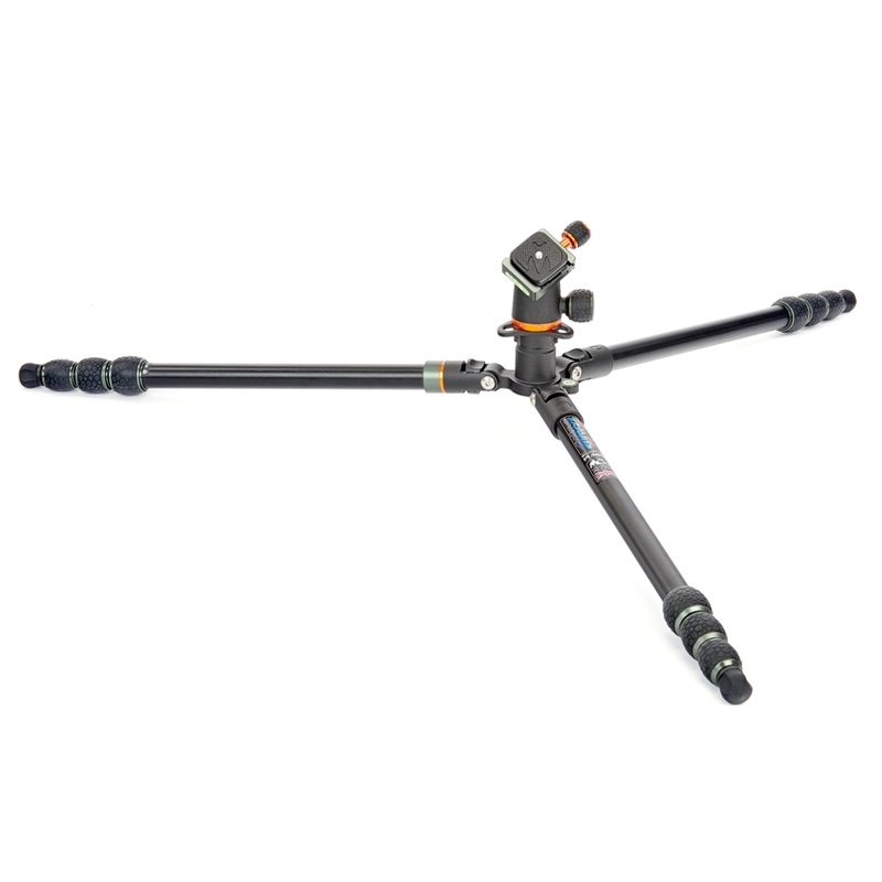 Trépied de voyage polyvalent « Punks Anarchy Travis » de 3 Legged Thing en aluminium avec rotule AirHed Neo noire, monopode inclus