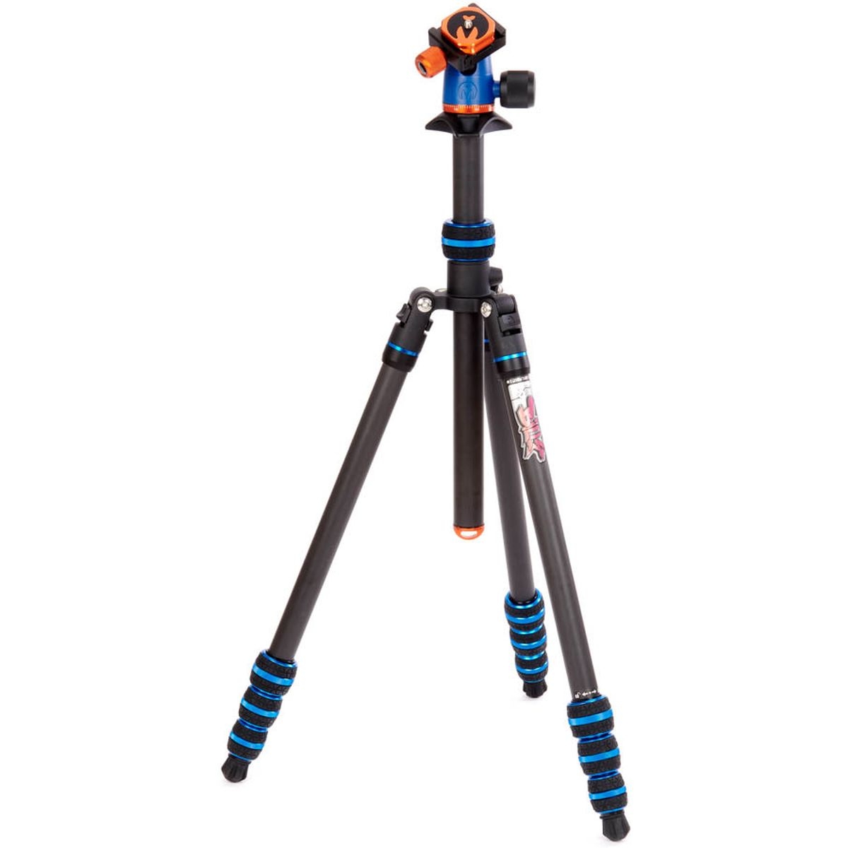 Trépied de voyage 3 Legged Thing Punks Anarchy Brian &amp; AirHed Neo, 187 cm, noir, en carbone