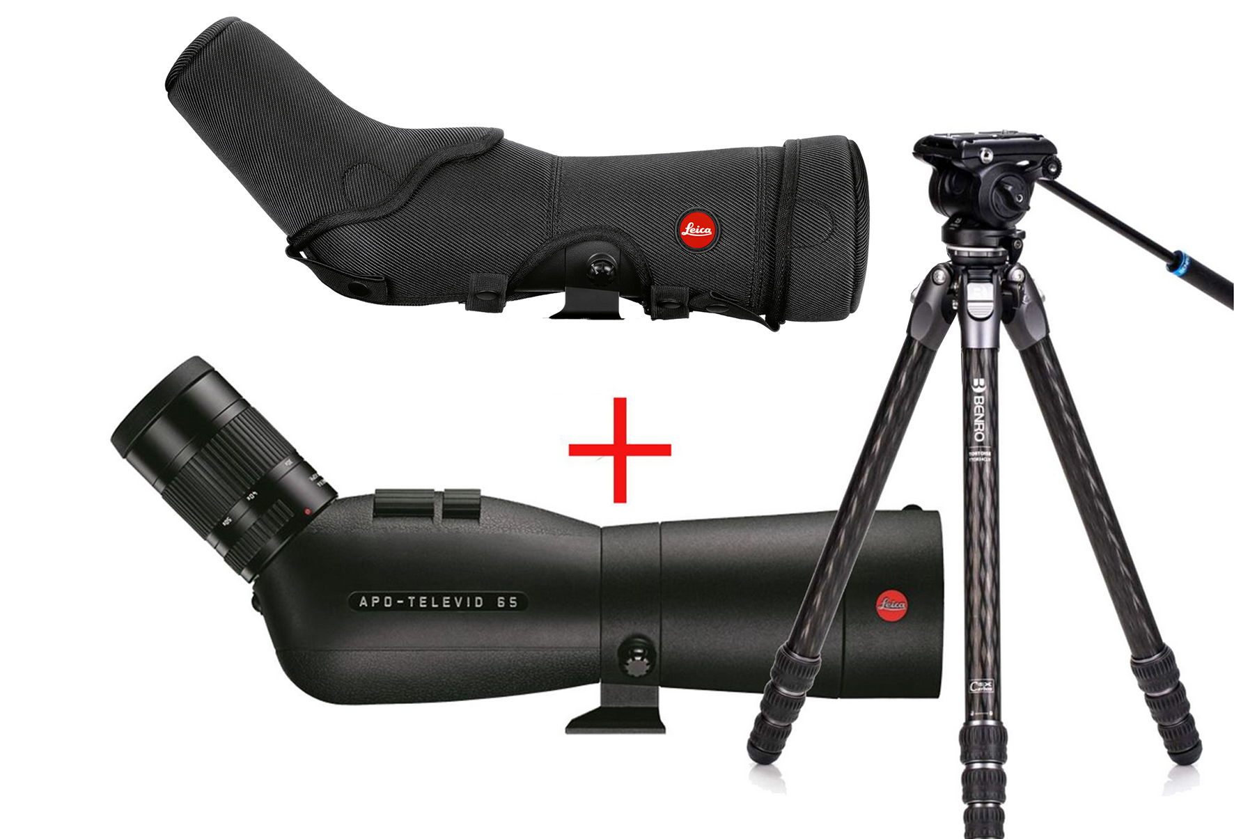 Leica APO-Televid 65 W Kit mit Vario Okular 25-50 x WW ASPH. Travel-Kit+ inkl.( Leica Tasche + Benro Tortoise Carbon TOR24CLVS4PRO
