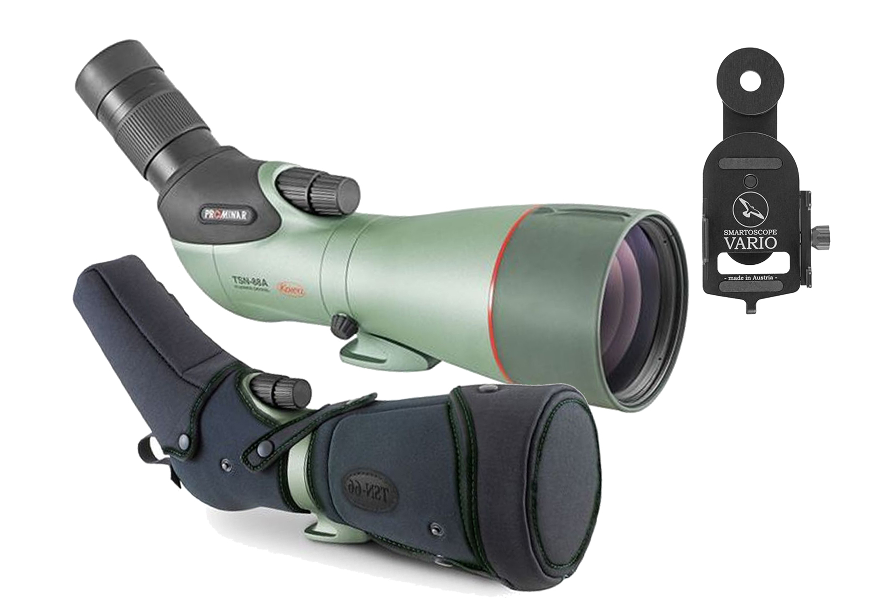 KOWA Spektiv TSN-88A PROMINAR 25-60x88 Travel-Kit (inkl. Tasche + Vario Scope Adapter)