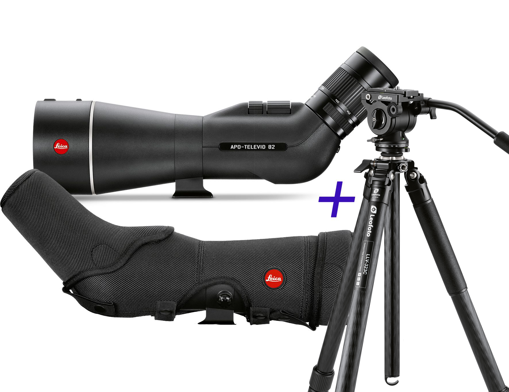 Leica APO-Televid 82 Set inkl. 25-50 Okular ASPH. (Neuheit) Travel-Kit inkl. Leica Tasche & Leica Stativ LV‑323C + BV‑10