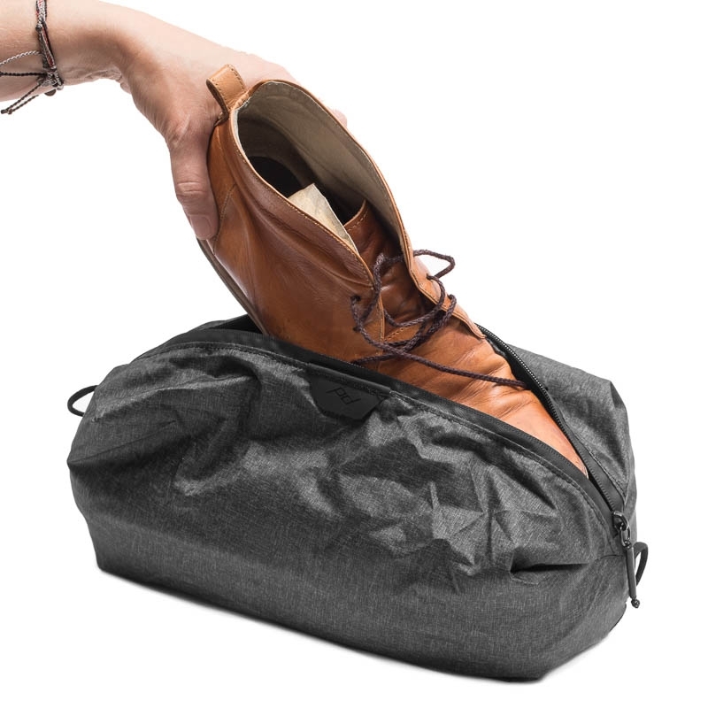 Sac à chaussures Peak Design Shoe Pouch, couleur Charcoal (gris foncé)