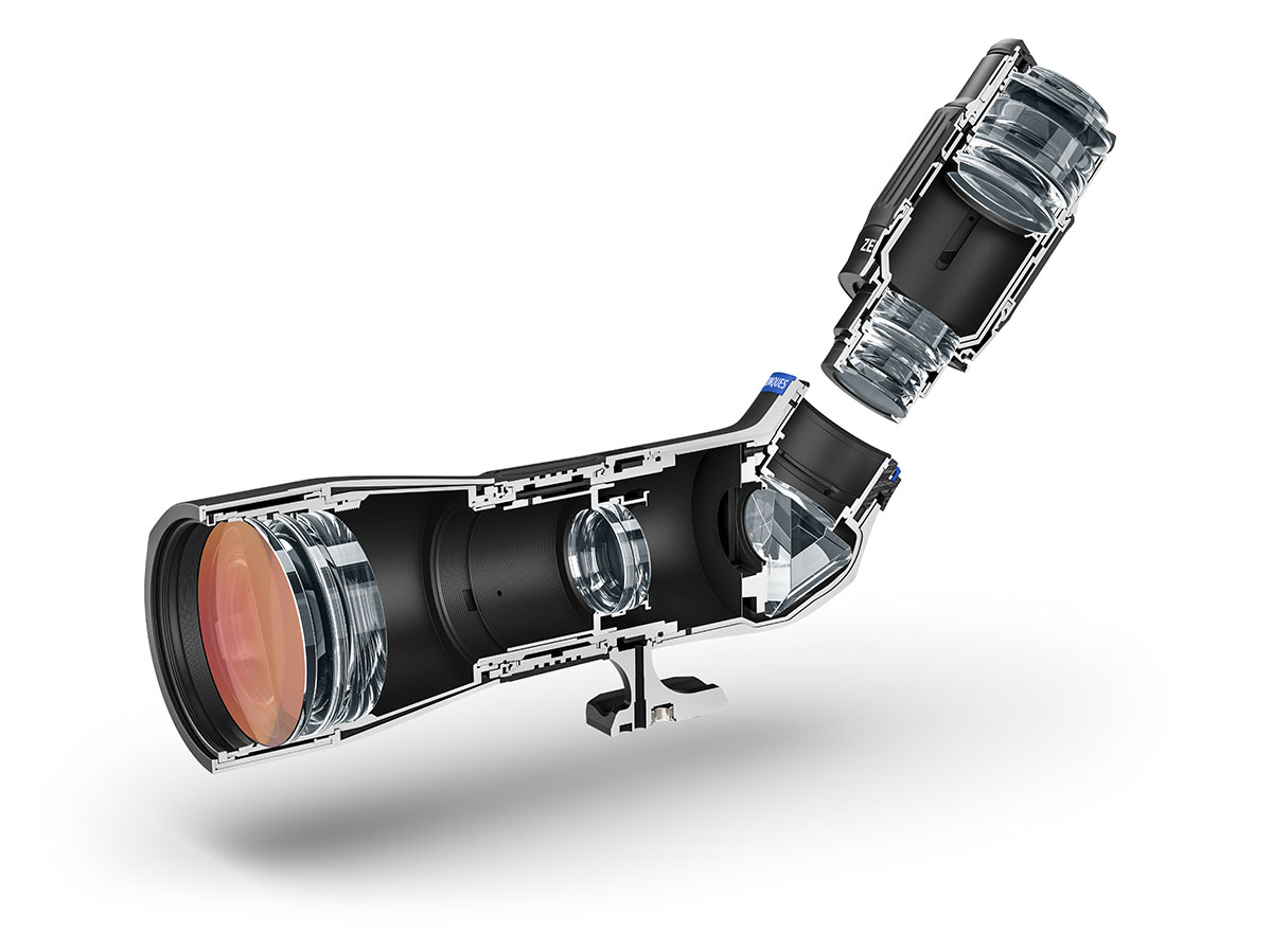 ZEISS Conquest Apia 65 Spektiv Set mit 20-50x Okular & Benro Carbon-Stativ