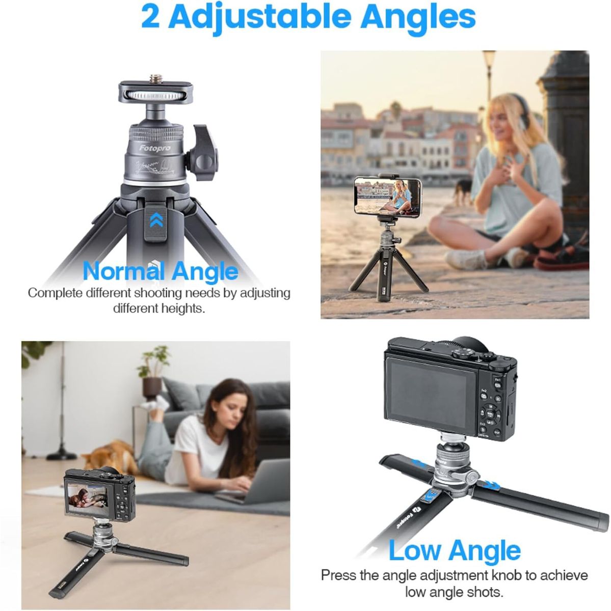 Fotopro SY-390 Pocket Tripod 1 Section Black