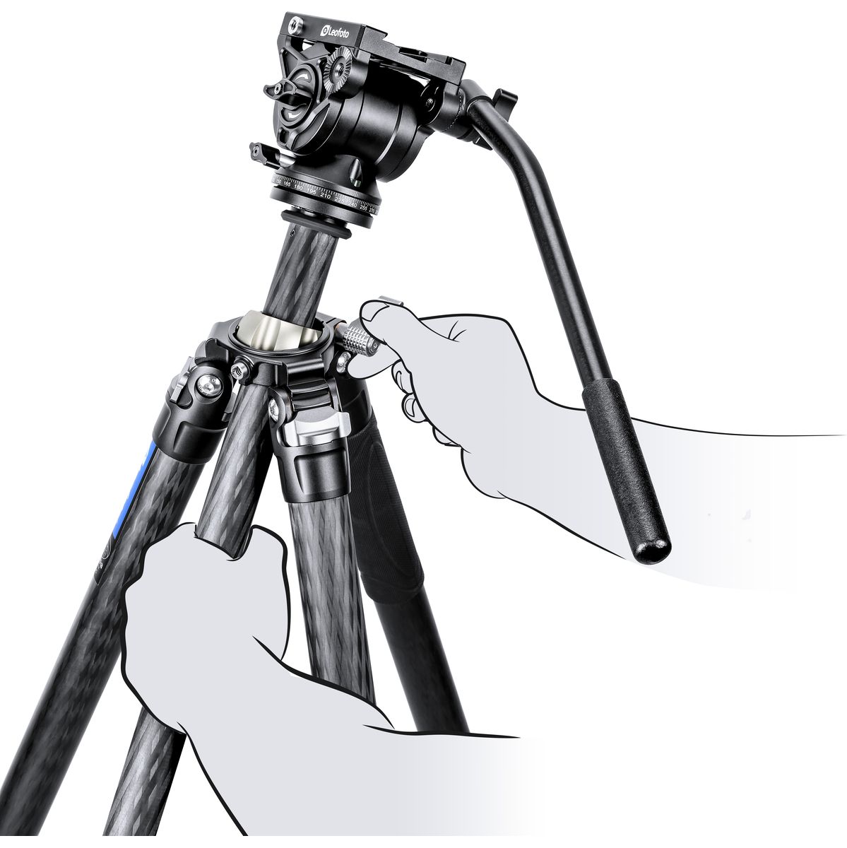 Kowa TSN-55A Prominar 17-40x Travel-Kit (inkl. Tasche + Vario Scope Adapter + Leofoto Manba LV-284C + BV-5 Stativkit)