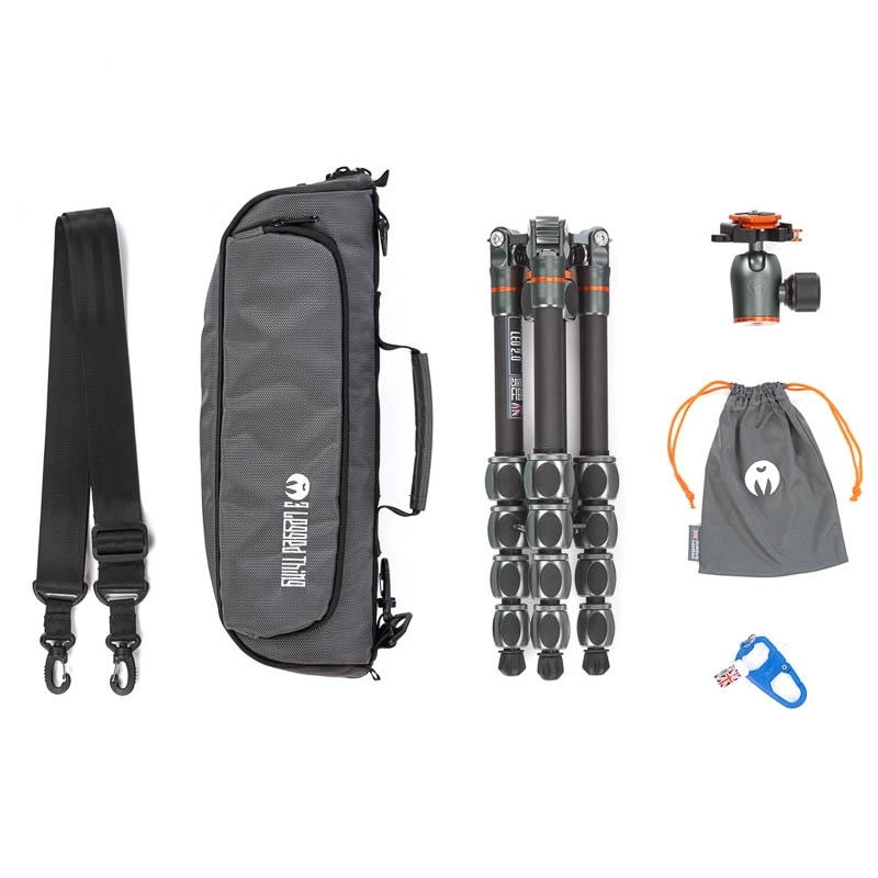 Trépied 3 Legged Thing Pro 2.0 Leo Carbon + AirHedPro LV Grey