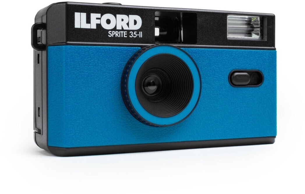 ILFORD Sprite 35-II schwarz/blau – kompakte 35mm Analogkamera für kreative Filmfotografie