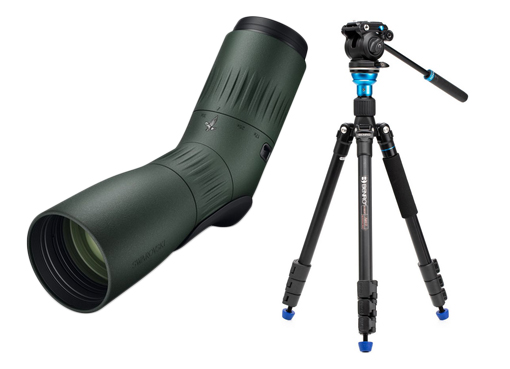 Swarovski ATC 17-40x56 Grün + Benro Video Tripod Kit A1883FS2PRO