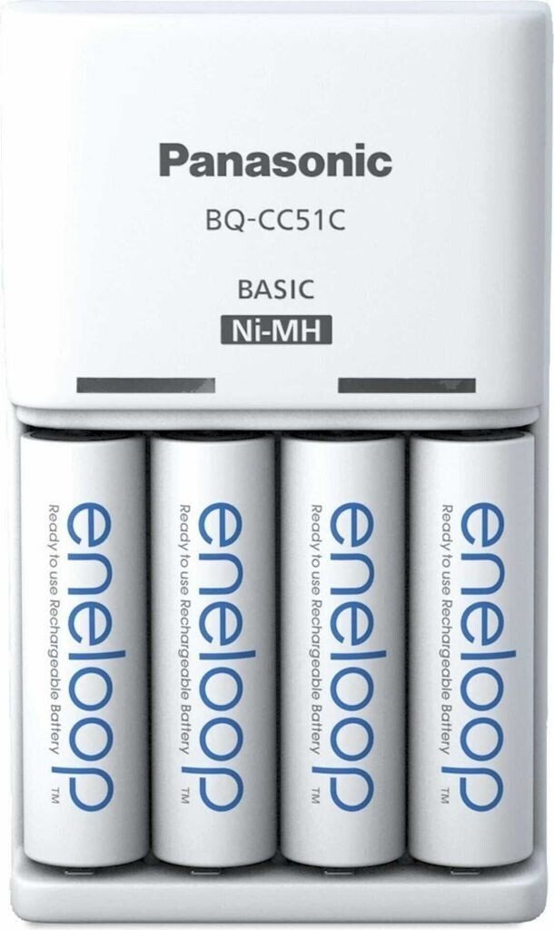 Panasonic eneloop BQ-CC51C avec 4 piles AA