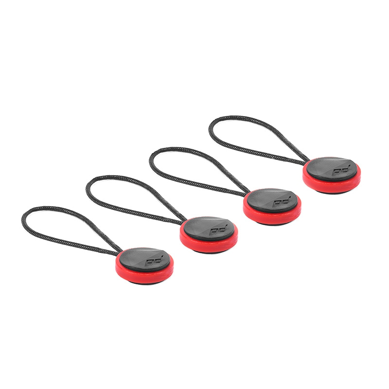 Boucle d'ancrage Peak Design Micro Anchor 4x, noir et rouge – par exemple pour les modèles Leash, Cuff, Slide, Slide Lite ou Clutch