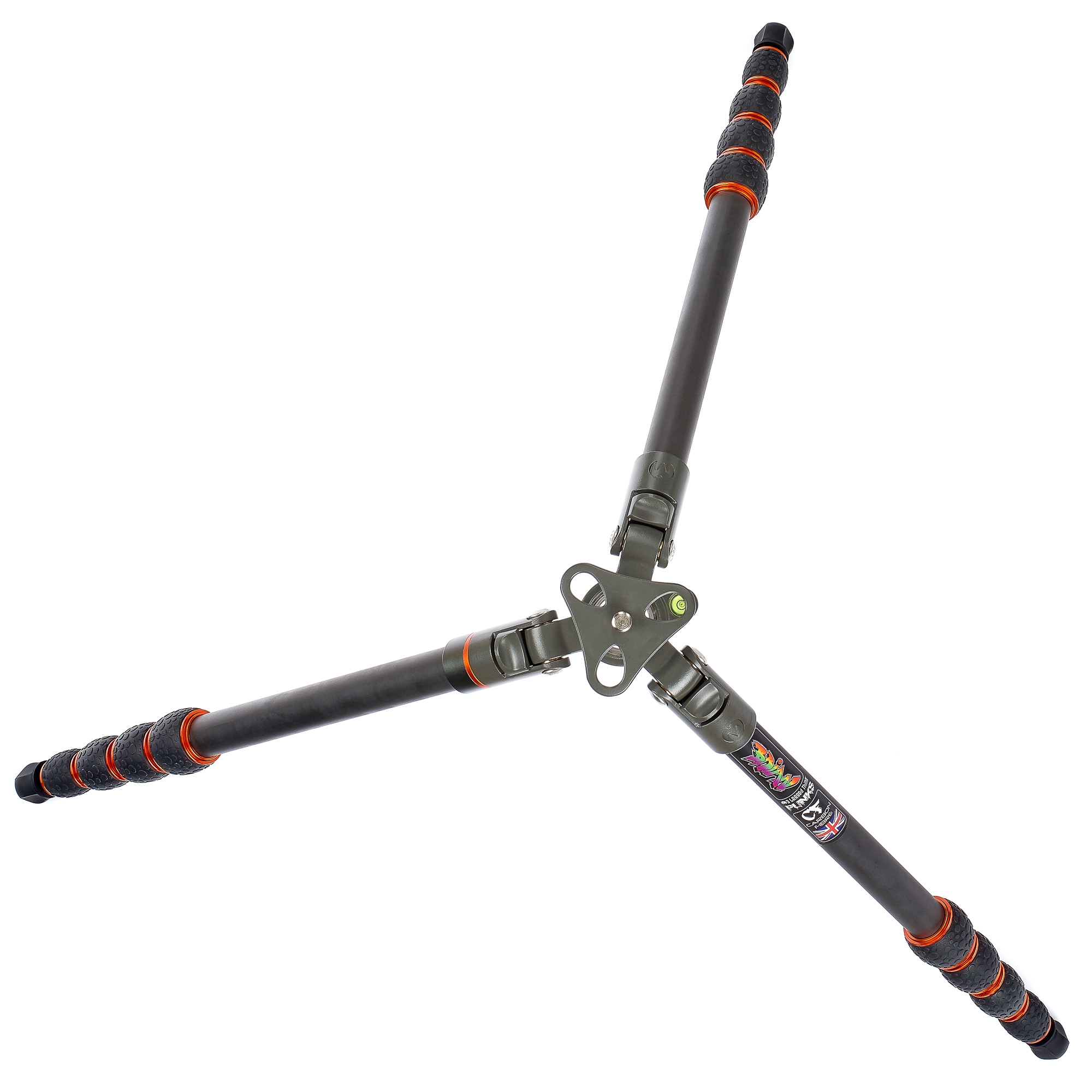 Trépied de voyage 3 Legged Thing Punks Anarchy Brian &amp; AirHed Neo, 187 cm, noir, en carbone
