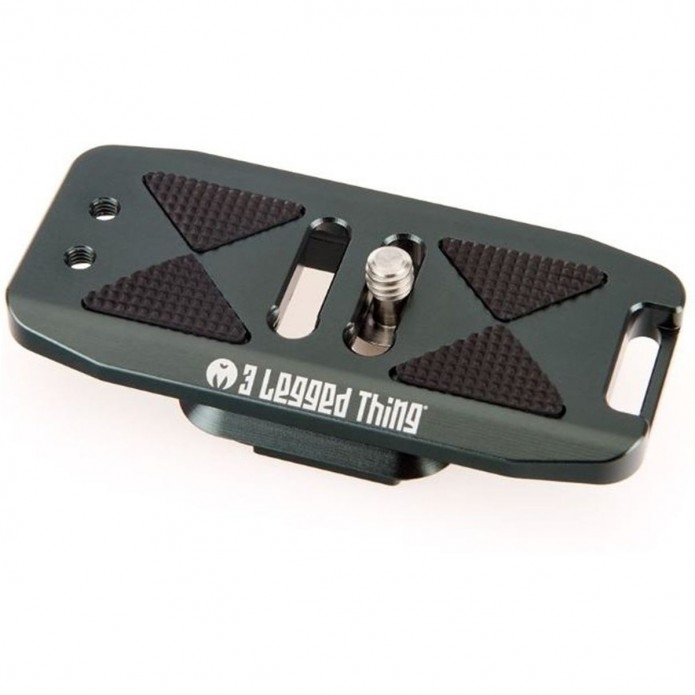 3 Legged Thing BASE85 PD &amp; plaque de base compatible Arca de 85 mm pour le système de fixation rapide ELLIE, gris