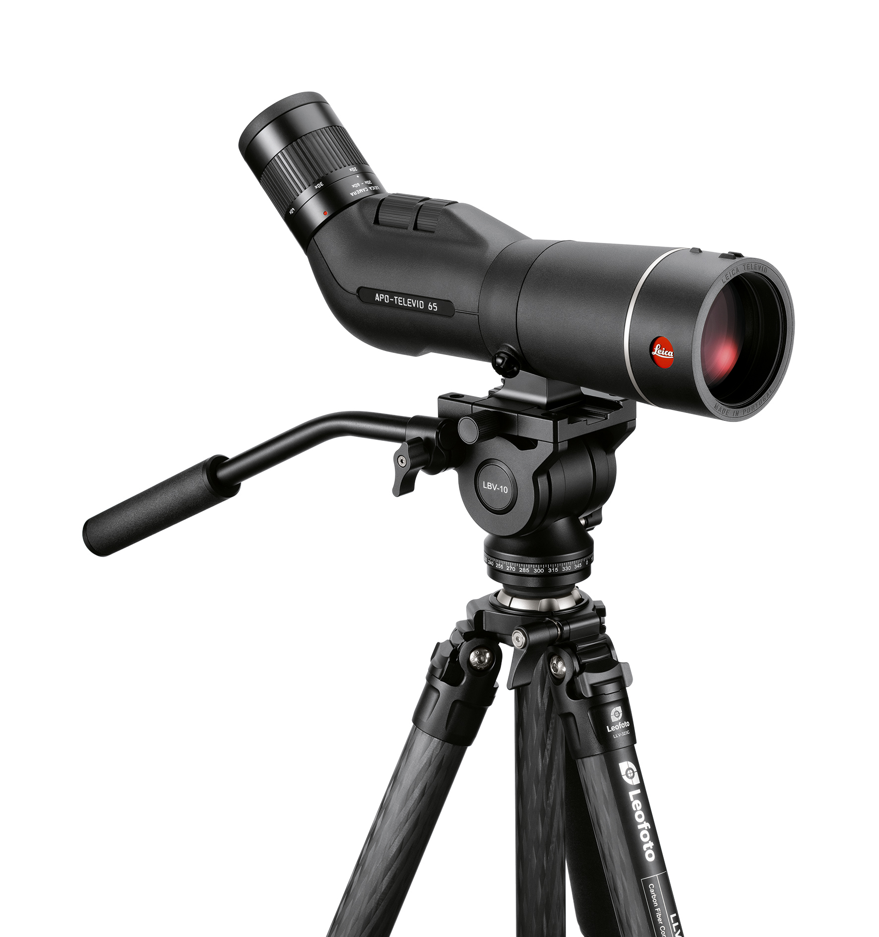 Leica Televid HD 65 Set inkl. 20-60 Okular (Neuheit) Travel-Kit inkl. Leica Tasche & Benro Stativ TTOR34CLVS4PRO