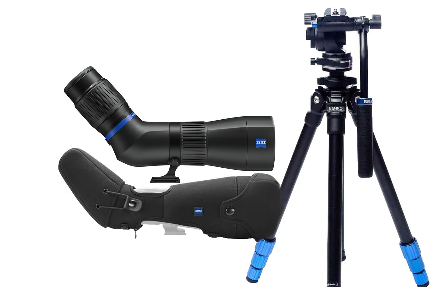 ZEISS Conquest Apia 65 Spektiv Set mit 20-50x Okular & Benro Carbon-Stativ