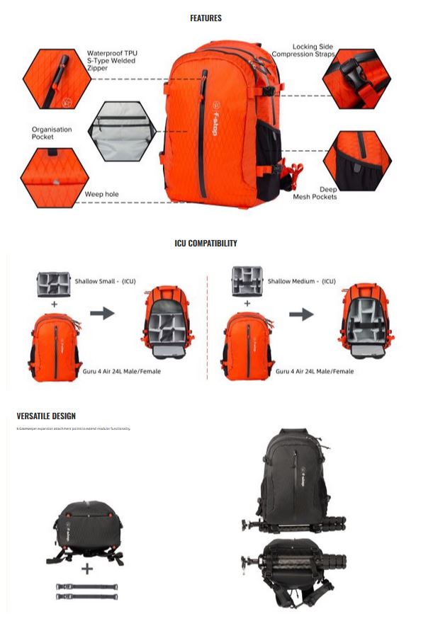F-Stop Guru 4 AIR - 24 Liter Backpack Magma