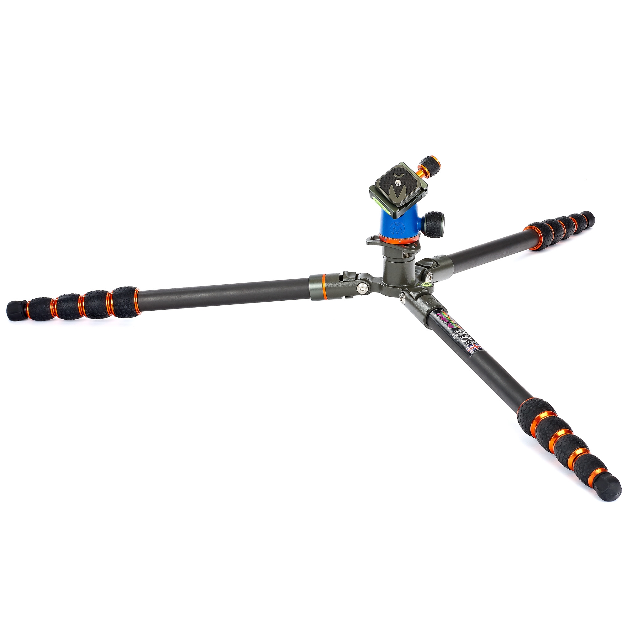 Trépied de voyage 3 Legged Thing Punks Anarchy Brian &amp; AirHed Neo, 187 cm, noir, en carbone